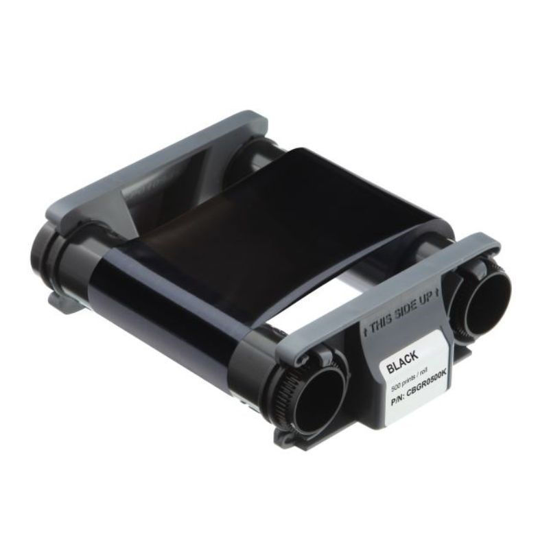 Slika - Badgy CBGR0500K črni trak (K), monochrome ribbon, 500 printov za Badgy 100/200