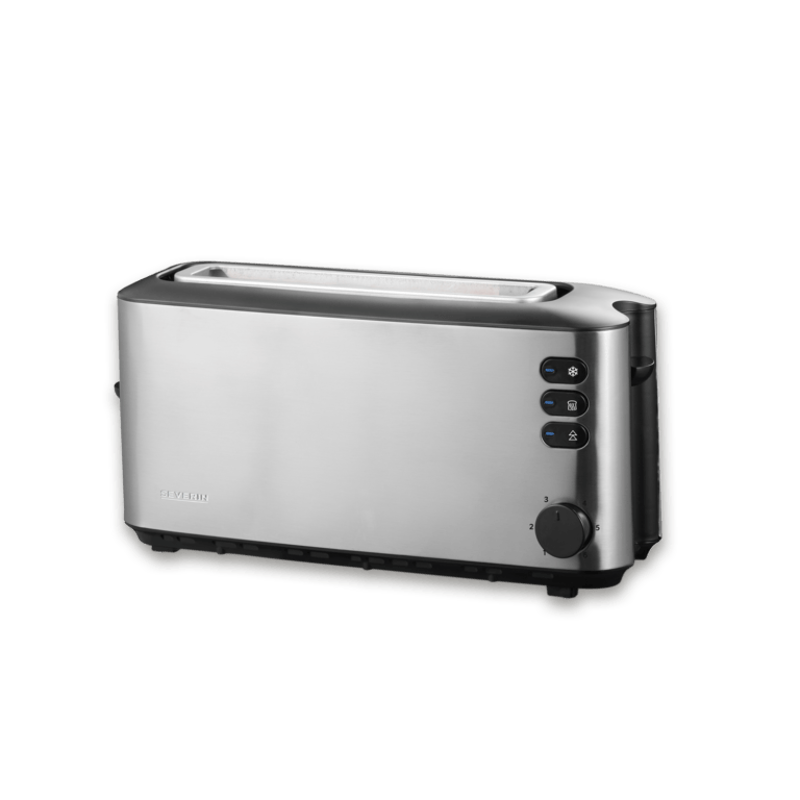 Slika - Severin AT2515 toaster z dolgim režo (long slot), 1000 W, inox/črn