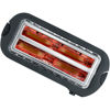 Slika - Severin AT2590 toaster z dolgima režama (4 rezine), 1400 W, inox/črn