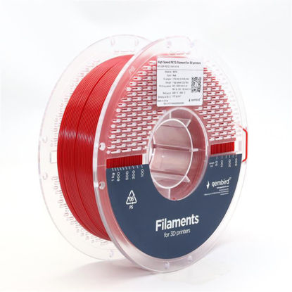 Gembird High Speed PETG 3D filament rdeč, 1,75 mm, 1 kg (3DP-PETG1.75HY-01-R)