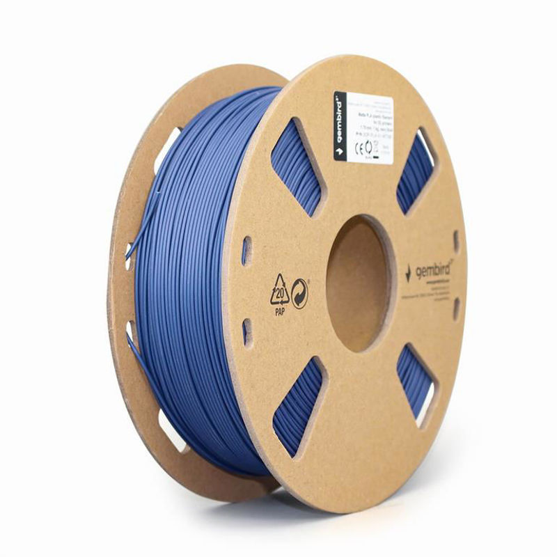 Slika - Gembird PLA 3D filament mat mornarsko moder, 1,75 mm, 1 kg (3DP-PLA-01-MTNB)