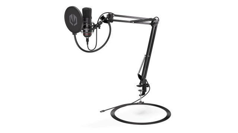 Slika - ENDORFY Solum USB gaming mikrofon z boom arm stojalom, cardioid, črn EY1B001