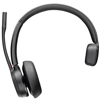 Slika - Poly Voyager 4310 UC USB-C CS brezžični poslovni headset z mikrofonom NC, Bluetooth, črn 77Y96AA s polnilno postajo