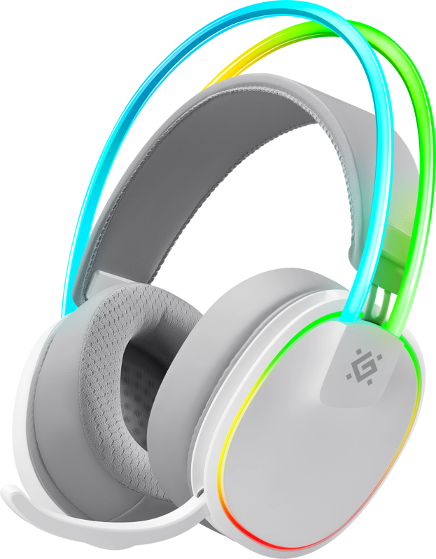 Slika - Defender Tsunami brezžični gaming headset 40h RGB, Bluetooth 5.3, 2.4 GHz, bel, Tri-mode 64695
