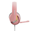 Slika - Marvo H8618 PK TACTIC 40 RGB gaming headset z mikrofonom, USB, roza