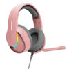Slika - Marvo H8618 PK TACTIC 40 RGB gaming headset z mikrofonom, USB, roza