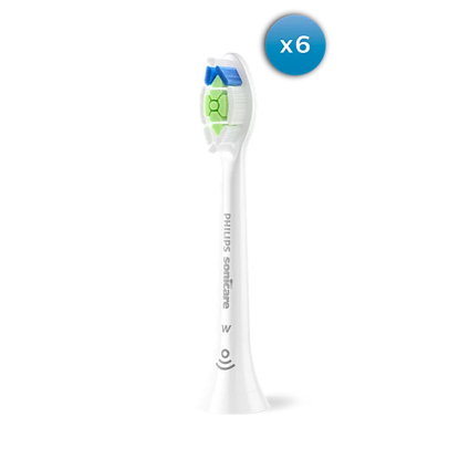 Philips Sonicare W2 Optimal White HX6066/87 nastavki za sonično zobno ščetko, beli, 6/1