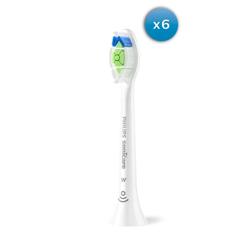 Slika - Philips Sonicare W2 Optimal White HX6066/87 nastavki za sonično zobno ščetko, beli, 6/1