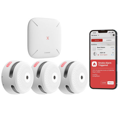 X-Sense FS31 Multipack detektor dima ZASXS00108WEU, bel 3 detektorji + hub