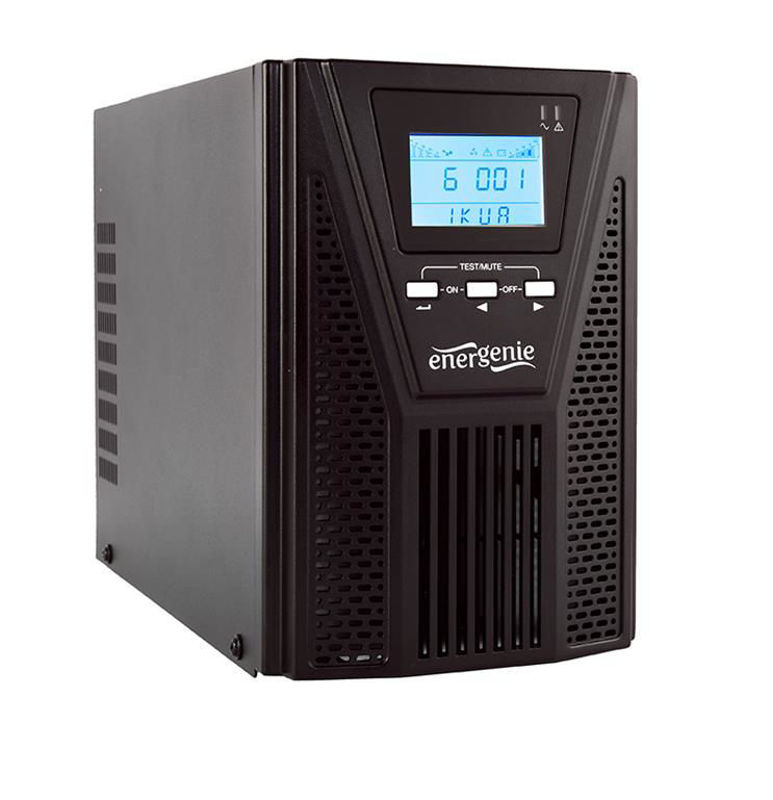 Slika - Gembird EG-UPSO-1000 UPS brezprekinitveno napajanje 1xSchuko, 3xIEC C13 , 1000VA, 900W, LCD, RJ11/RJ45, USB, Soros port