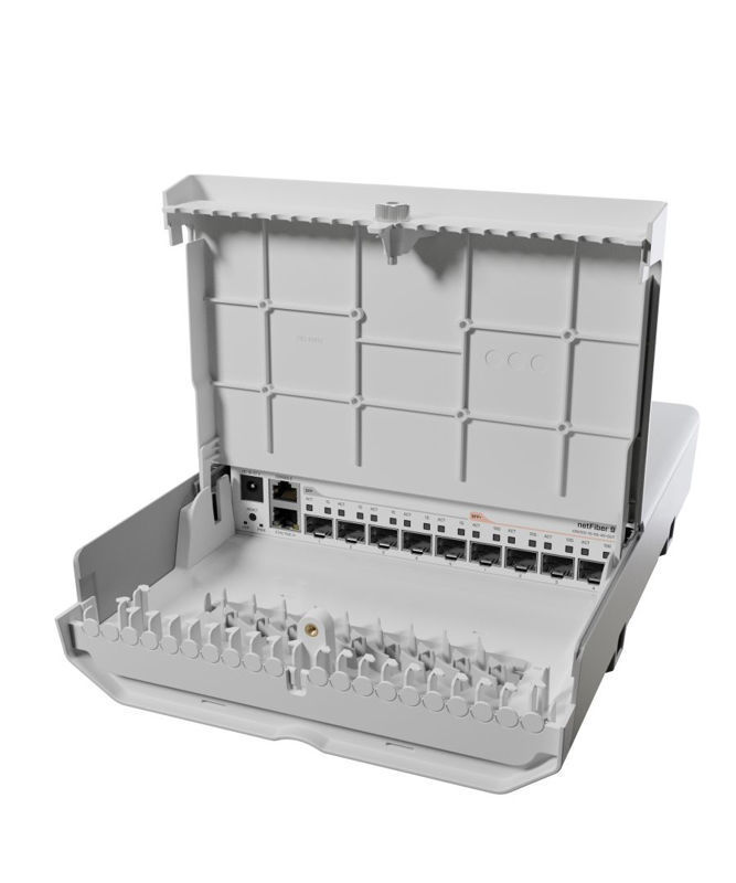 Slika - Mikrotik netFiber 9 Outdoor Switch 10xLAN vrata, 1xGigabit LAN, Kovinsko ohišje CRS310-1G-5S-4S+OUT