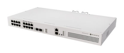 Mikrotik CRS418-8P-8G-2S+RM Switch 8xLAN vrata, LAN 10/100/1000 Mbps, 8xGigabit LAN, SFP vrata 2, kovinsko ohišje, moč 150 W