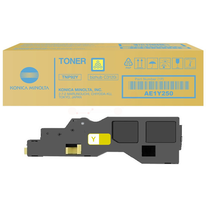Slika - Konica Minolta TNP-92 Y (AE1Y250) rumen, originalen toner