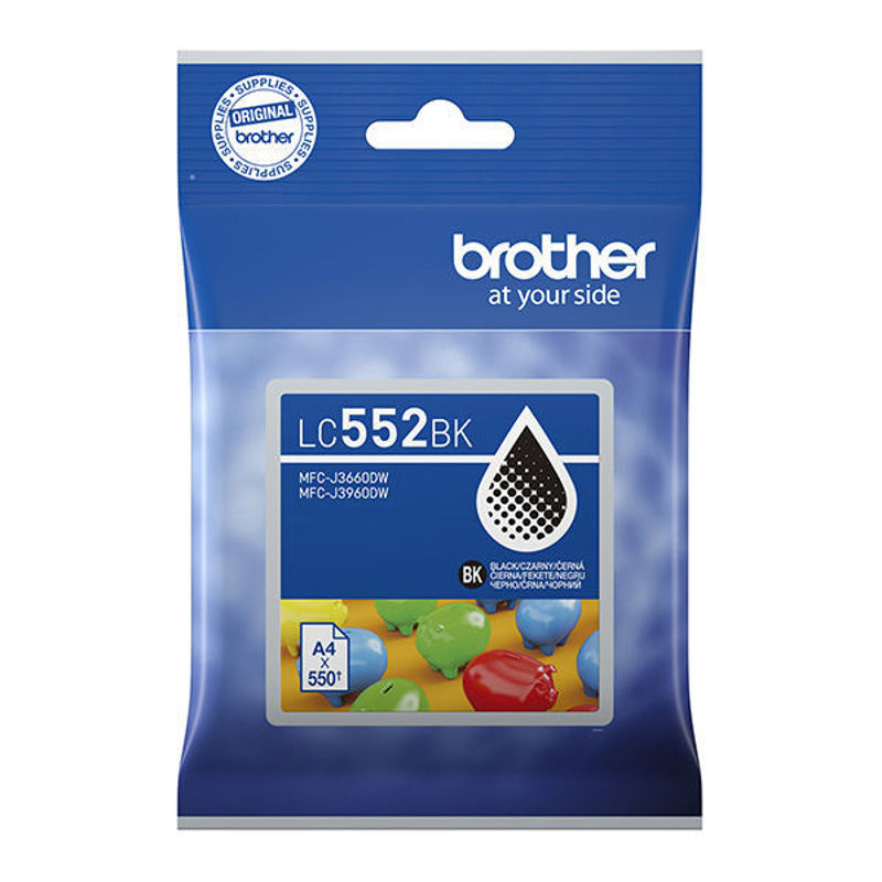 Slika - Brother LC-552BK (LC552BK) črna, kartuša