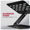 Slika - AXAGON STND-LQB aluminijasto nastavljivo stojalo za prenosnik in tablico 10″–17,3″