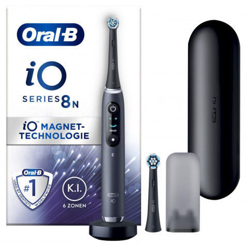 Slika - Oral-B iO 8N 408567 črna električna zobna ščetka s etuijem