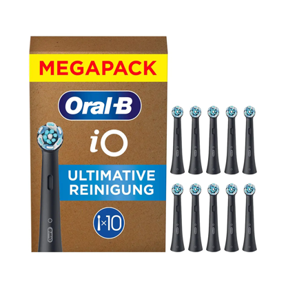 Oral-B nadomestne glave iO Ultimate Cleaning 10 kosov, crna Megapack