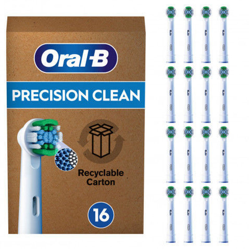 Slika - Oral-B Pro Precision Clean 16 nadomestnih ščetk bela Megapack