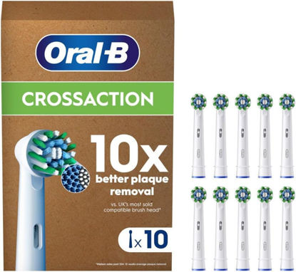 Oral-B Pro Cross Action za električno zobno ščetko, paket 10 kosov bele, glave Megapack