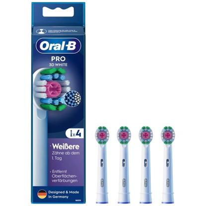 Oral-B Pro 3D White 3 kosi nastvkov za zobno ščetko, beli 860960