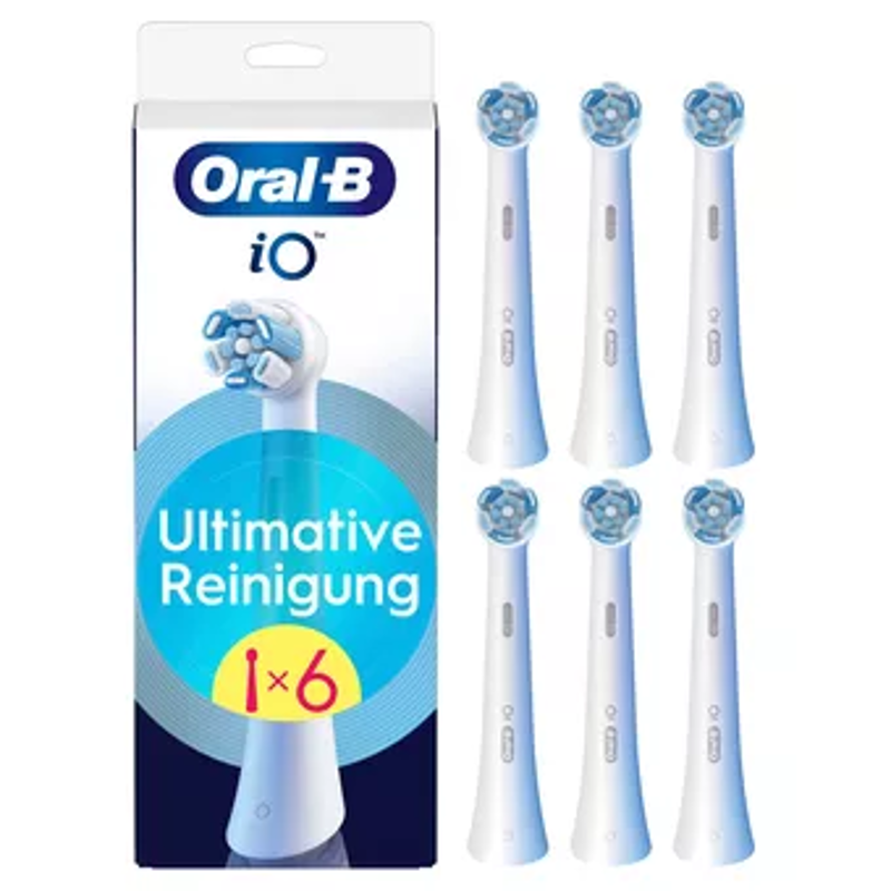 Slika - Oral-B iO Ultimate Cleaning 6-Pack bele nadomestne ščetke