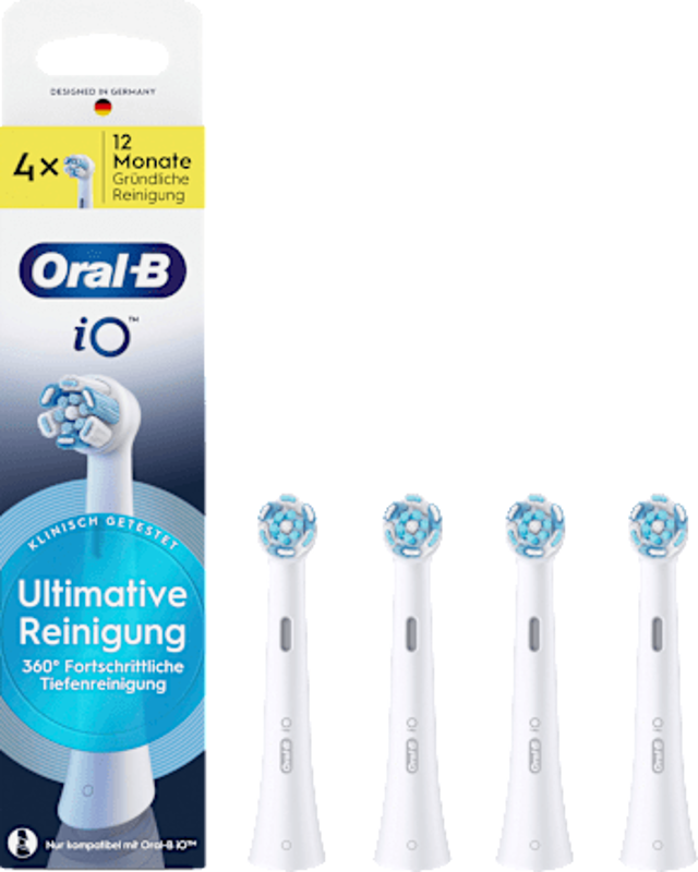 Slika - Oral-B iO Ultimate Cleaning 4-Pack bele nadomestne ščetke
