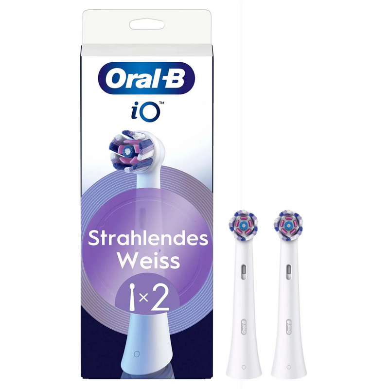 Slika - Oral-B iO Radiant White 2 beli nadomestni ščetki