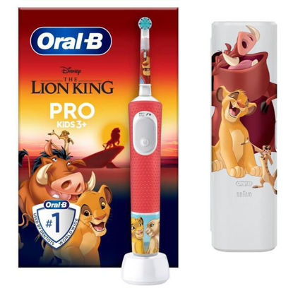 Oral-B Pro Kids 3+ Lion King otroška električna zobna ščetka z motivom Levjega kralja z etuijem