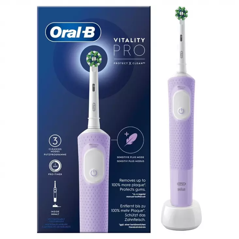 Slika - Oral-B Vitality Pro Purple 426967 električna zobna ščetka