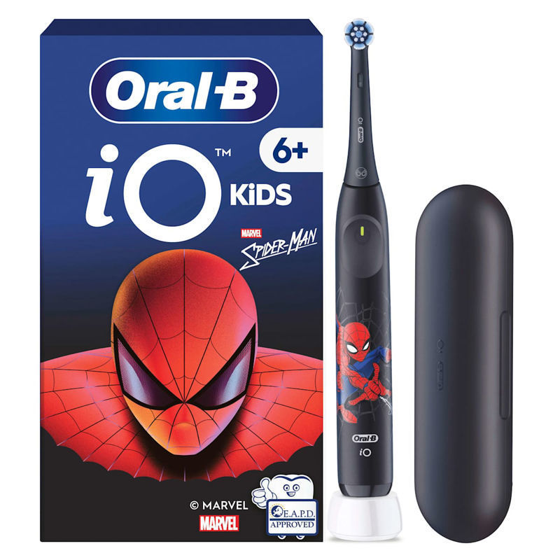 Slika - Oral-B iO Kids Spiderman 6+ s etuijem otroška električna zobna ščetka