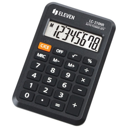 Eleven žepni kalkulator LC-210NR (LC210NR), 8-mestni zaslon, črn