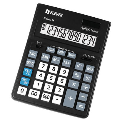 Eleven namizni kalkulator DB1401-BK, 14-mestni zaslon, črn