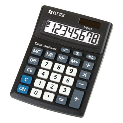 Eleven žepni kalkulator CMB801-BK (CMB801BK), 8-mestni zaslon, črn