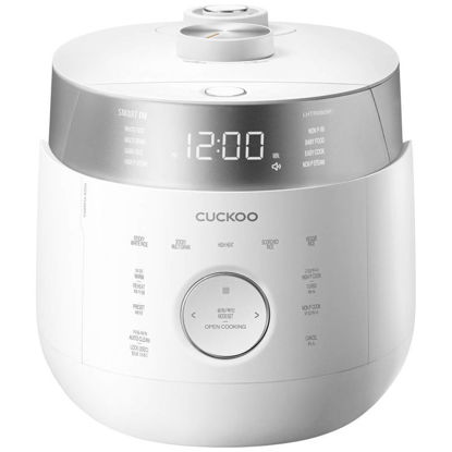 Cuckoo CRP-LHTR1009F Twin Pressure IH premium indukcijski tlačni kuhalnik za riž 1,8 L, belo-srebrn
