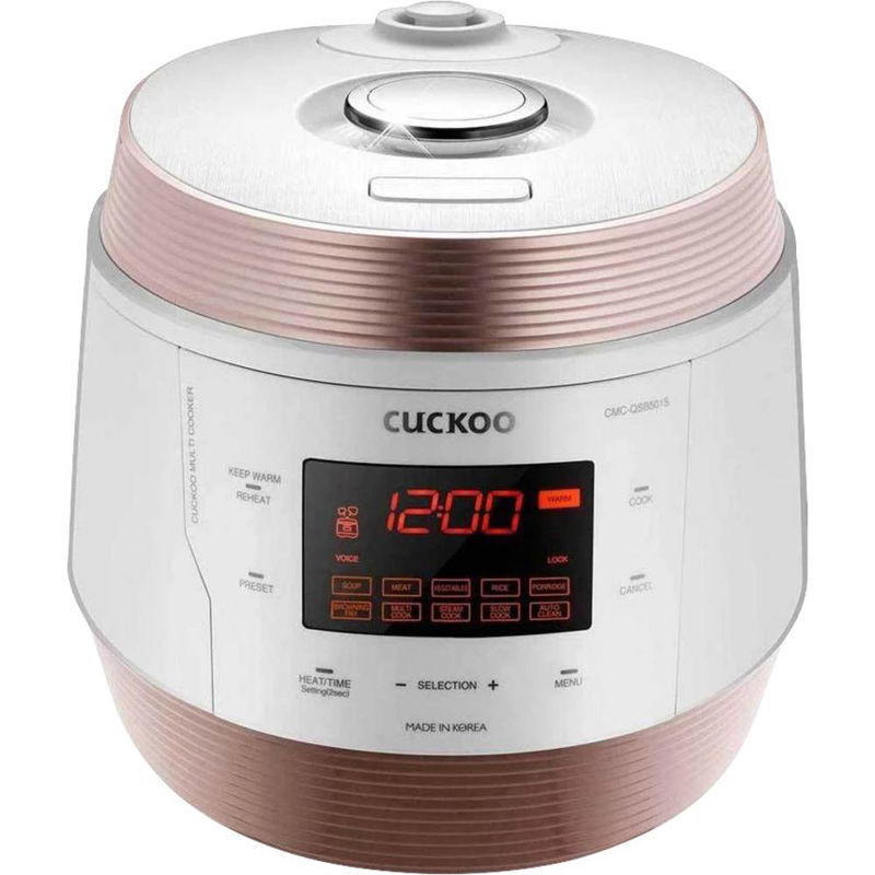 Slika - Cuckoo ICOOK Q5 CMC-QSB501S premium večnamenski tlačni kuhalnik 5 L, belo-bakren