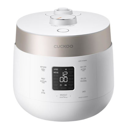 Cuckoo CRP-ST0609F Twin Pressure kuhalnik za riž in soparnik 1,08 L, belo-šampanjec