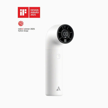 Aecooly Aero ročni hitri ventilator z baterijo, bel
