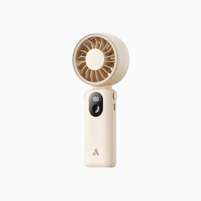 Slika - Aecooly Halo 04 Icing prenosni ročni ventilator s hlajenjem z baterijo, bež