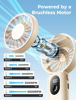 Slika - Aecooly Halo 04 Icing prenosni ročni ventilator s hlajenjem z baterijo, bež