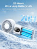 Slika - Aecooly Halo 04 Icing prenosni ročni ventilator s hlajenjem z baterijo, bel