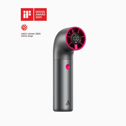 Aecooly Aero Ultra visokozmogljiv ročni ventilator Aero Ultra, 4500 mAh, 19.000 obr/min, LED zaslon, siv/vijolčen (PH03-GY-PURPLE)