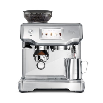Sage The Barista Touch SES880BSS4EEU1 premium avtomatski espresso kavni aparat z mlinčkom, inox