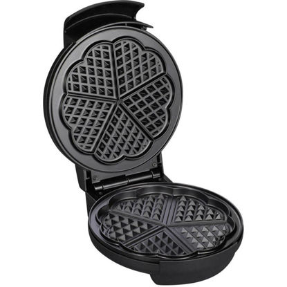 Severin WA 2103 pekač za vaflje, 1300 W, nastavljiva temperatura, črn/srebrn