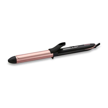 BaByliss C451E keramični kodralnik za lase, 25 mm, 6 temperatur (do 210°C) črn/zlato roza