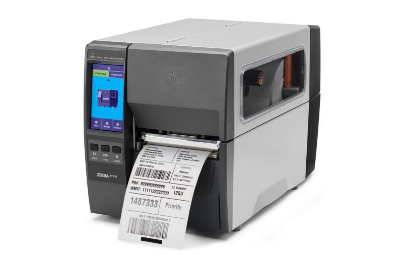 Slika - Zebra ZT231 industrijski toplotni prenosni tiskalnik etiket (203 DPI, USB / Serial / LAN / BT) – (ZT23142-T0E000FZ)