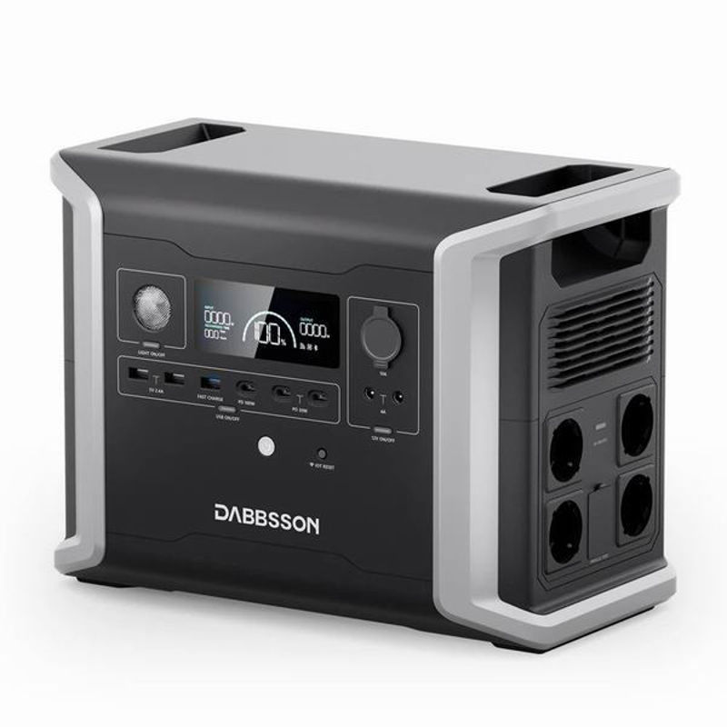 Slika - Dabbsson DBS1300 prenosna napajalna postaja 1330 Wh, 1200 W (FR/EU vtičnice) – (DBS1300)
