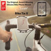Slika - Bone Bike Tie X silikonsko kolesarsko držalo za mobitel, za krmilo 22–45 mm (4.0"–6.5"), črno