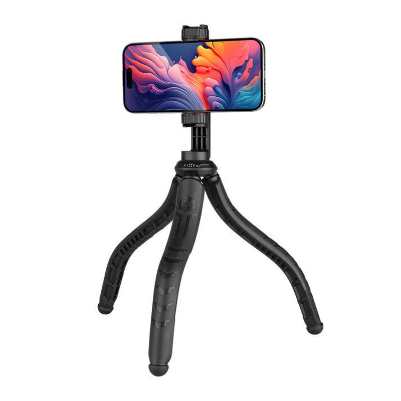 Slika - Prilagodljivo prilagodljivo stojalo / stativ FIXED Creator z 1/4" navojem in nosilcem za telefon, črno (FIXCRT-F-BK)