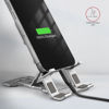 Slika - AXAGON STND-M aluminijasto zložljivo stojalo za telefone in tablice (4"–10.5"), sivo (STND-M)