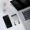 Slika - AXAGON STND-M aluminijasto zložljivo stojalo za telefone in tablice (4"–10.5"), sivo (STND-M)